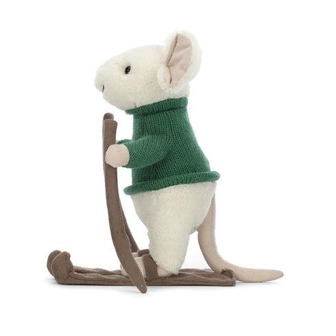 Merry Mouse Skiing Palus mänguasi, Jellycat